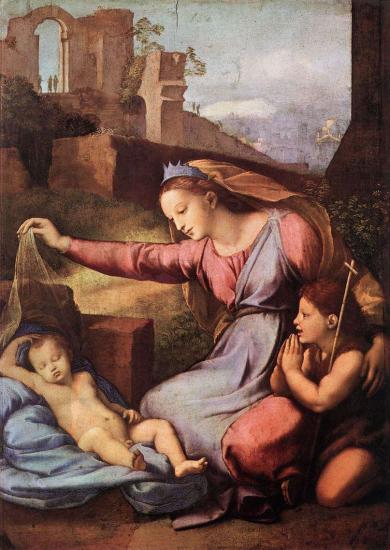 RAFFAELLO-Madonna with the Blue Diadem